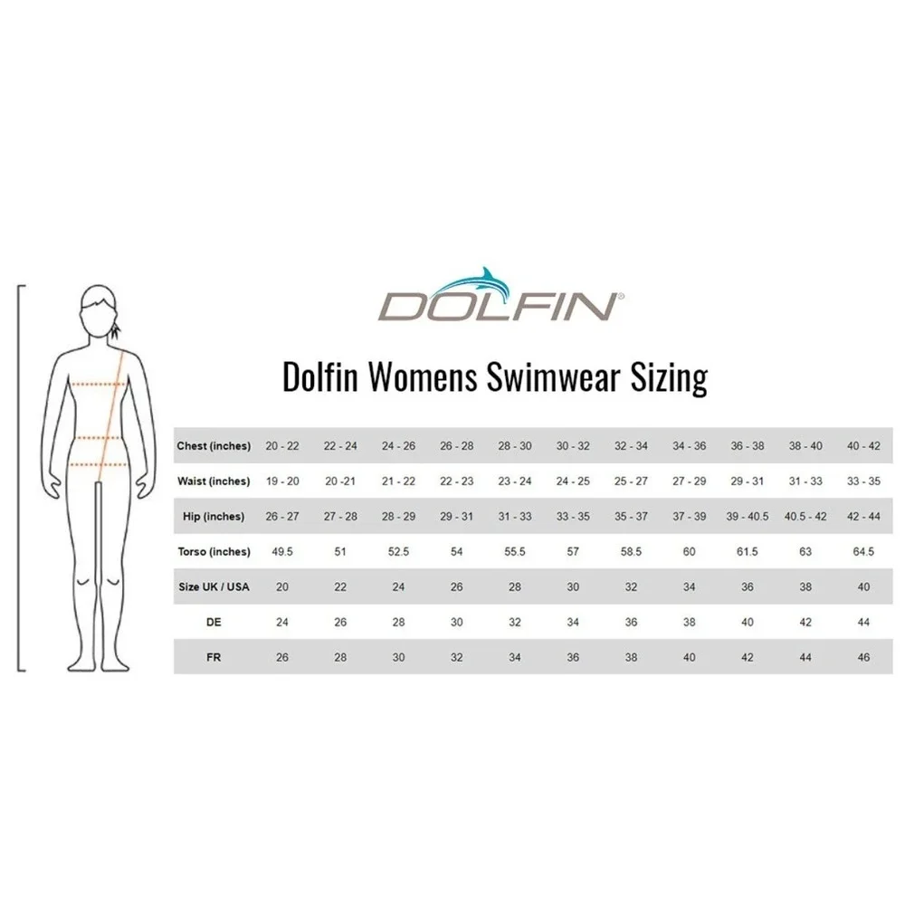 Dolfin Uglies One Piece‎ Womens 30 Blue Green Chevron Swim Training NWT